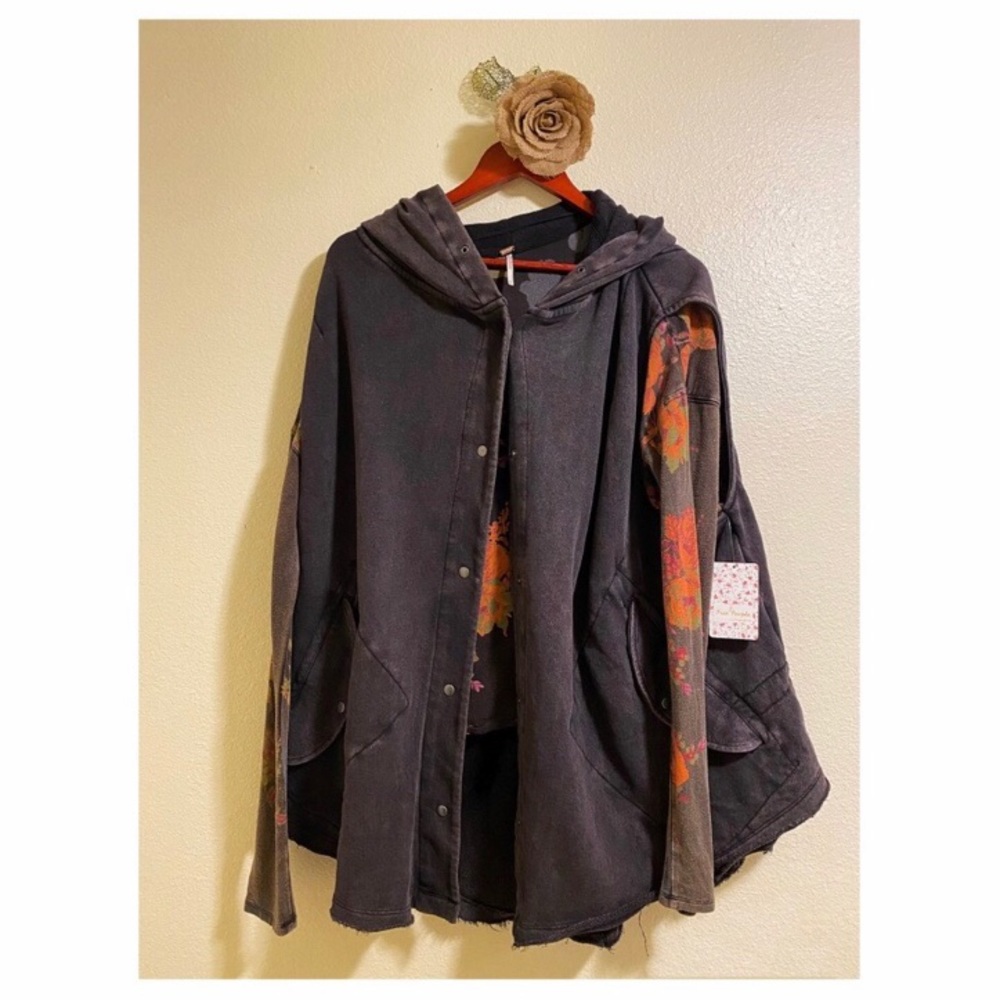 NWT Free People Black Combo Sweater / Jacket